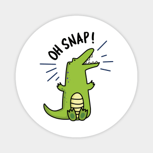 Oh Snap Cute Crocodile Pun Magnet